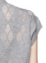 Detail View - Click To Enlarge - ALEXANDER WANG - Argyle check sleeveless cardigan and all-in-one boxers