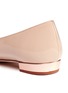 Detail View - Click To Enlarge - KATE SPADE - Nolina pearl chain buckle patent leather flats