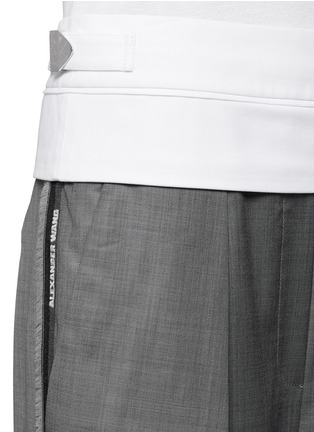Detail View - Click To Enlarge - ALEXANDER WANG - Wide-leg cropped pants