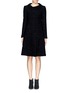 Main View - Click To Enlarge - ARMANI COLLEZIONI - Tweed wool blend coat