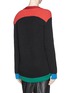 Back View - Click To Enlarge - GIVENCHY - Colourblock wool sweater