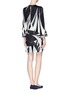 Back View - Click To Enlarge - EMILIO PUCCI - Printed silk stretch shift dress