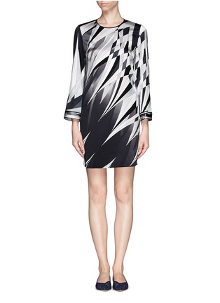 Main View - Click To Enlarge - EMILIO PUCCI - Printed silk stretch shift dress