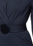 Detail View - Click To Enlarge - ARMANI COLLEZIONI - Wrap front Milano knit dress