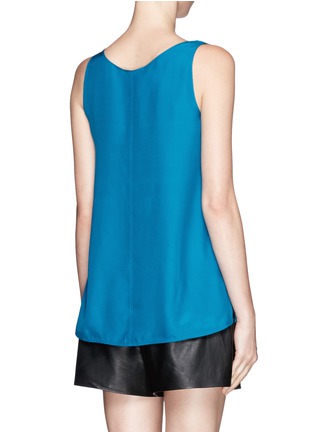 Back View - Click To Enlarge - VINCE - Scoop neck silk sleeveless blouse