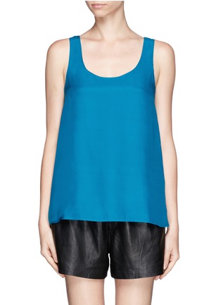 Main View - Click To Enlarge - VINCE - Scoop neck silk sleeveless blouse
