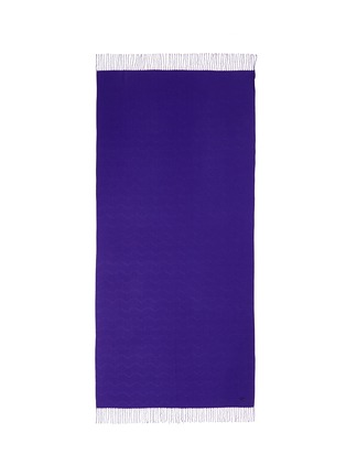 Detail View - Click To Enlarge - ARMANI COLLEZIONI - Wave stitch scarf