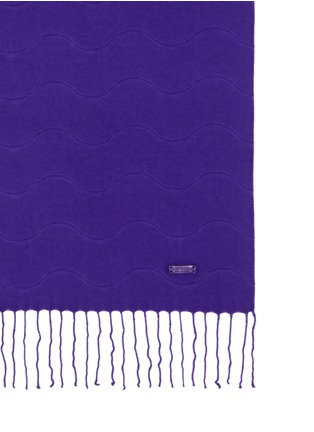 Detail View - Click To Enlarge - ARMANI COLLEZIONI - Wave stitch scarf