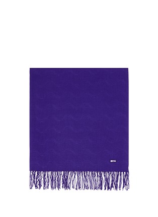 Main View - Click To Enlarge - ARMANI COLLEZIONI - Wave stitch scarf
