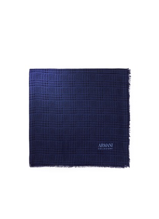 Main View - Click To Enlarge - ARMANI COLLEZIONI - Micro houndstooth modal scarf