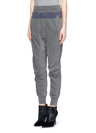 Front View - Click To Enlarge - HAIDER ACKERMANN - 'Perth' French terry jogging pants