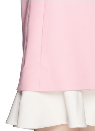 Detail View - Click To Enlarge - VALENTINO GARAVANI - Crepe Couture flounce hem dress