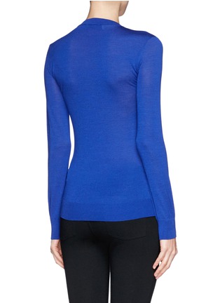 Back View - Click To Enlarge - STELLA MCCARTNEY - Asymmetric wool-silk sweater