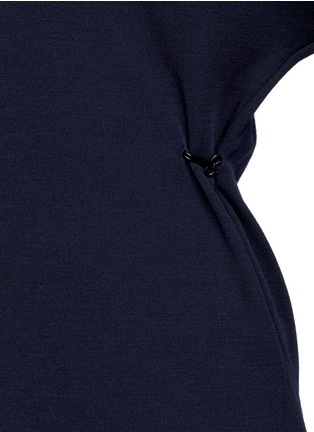 Detail View - Click To Enlarge - LANVIN - Drape shoulder wool dress