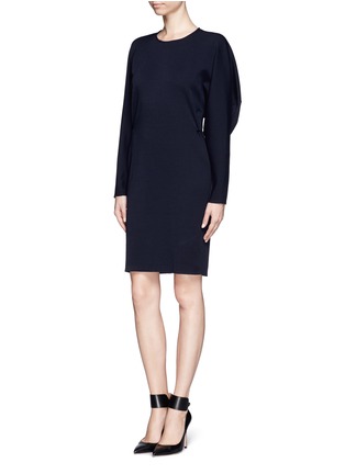Figure View - Click To Enlarge - LANVIN - Drape shoulder wool dress