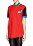 Front View - Click To Enlarge - GIVENCHY - American flag badge polo shirt