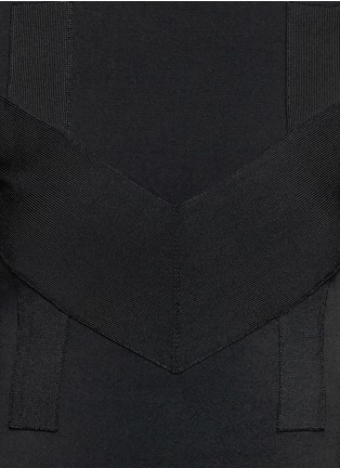 Detail View - Click To Enlarge - GIVENCHY - Geometric panel rib turtleneck top