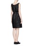 Figure View - Click To Enlarge - LANVIN - Shiny brocade twist strap dress
