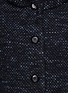 Detail View - Click To Enlarge - ARMANI COLLEZIONI - Basket weave wool blend coat