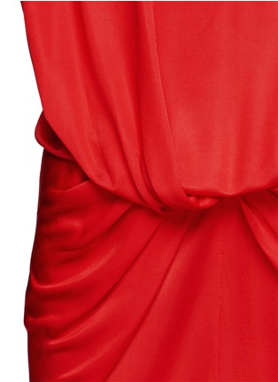 Detail View - Click To Enlarge - GIVENCHY - Twist front shiny jersey maxi dress