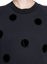 Detail View - Click To Enlarge - LANVIN - Velvet polka dot sweatshirt