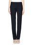 Main View - Click To Enlarge - ARMANI COLLEZIONI - Stretch pleat side zip pants 