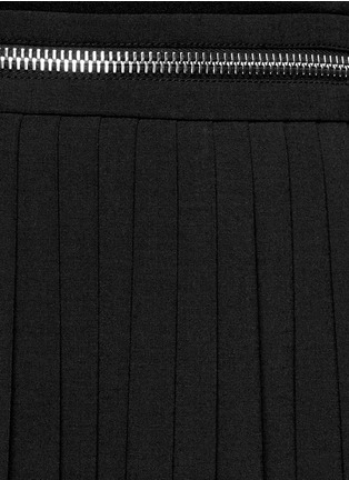 Detail View - Click To Enlarge - GIVENCHY - Zip waist plissé pleat skirt