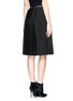 Back View - Click To Enlarge - GIVENCHY - Zip waist plissé pleat skirt