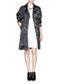 Figure View - Click To Enlarge - MO&CO. EDITION 10 - Marble print trench coat
