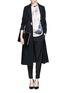Figure View - Click To Enlarge - MO&CO. EDITION 10 - Wool long coat