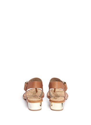 Back View - Click To Enlarge - SAM EDELMAN - 'Tallulah' buckle leather thong sandals