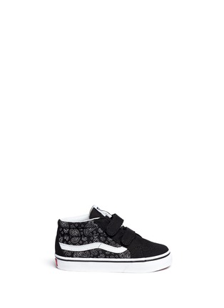 Main View - Click To Enlarge - VANS - 'SK8-Mid Reissue V' bandana print canvas suede toddler sneakers