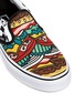 Detail View - Click To Enlarge - VANS - 'Classic Late Night' burger print canvas slip-ons