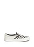 Main View - Click To Enlarge - VANS - "OG Classic LX' woven check leather slip-ons