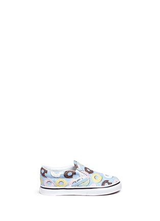 Main View - Click To Enlarge - VANS - 'Classic Late Night' donut print canvas toddler slip-ons