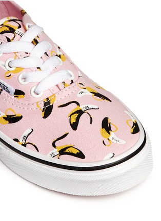 Detail View - Click To Enlarge - VANS - 'Authentic Banana' print canvas kids sneakers