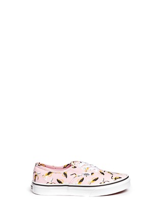 Main View - Click To Enlarge - VANS - 'Authentic Banana' print canvas kids sneakers