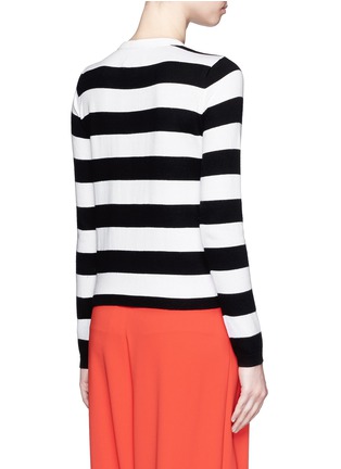Back View - Click To Enlarge - ALICE & OLIVIA - Stace Face stripe cardigan