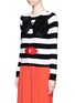 Front View - Click To Enlarge - ALICE & OLIVIA - Stace Face stripe cardigan
