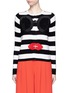 Main View - Click To Enlarge - ALICE & OLIVIA - Stace Face stripe cardigan