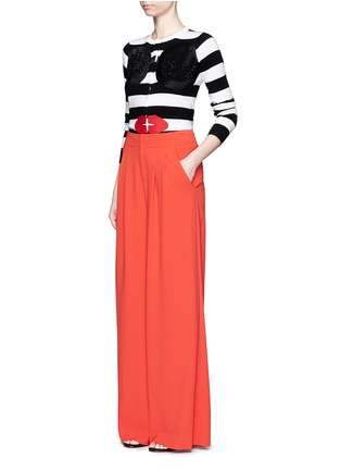 Figure View - Click To Enlarge - ALICE & OLIVIA - Stace Face stripe cardigan