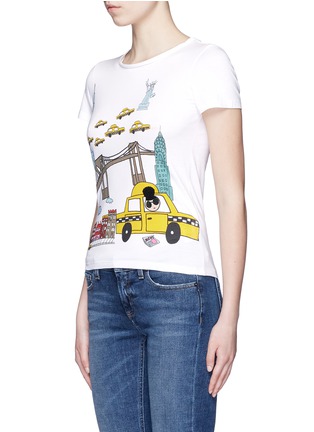 Front View - Click To Enlarge - ALICE & OLIVIA - 'Stacey in NYC' illustration T-shirt