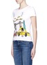 Front View - Click To Enlarge - ALICE & OLIVIA - 'Stacey in NYC' illustration T-shirt