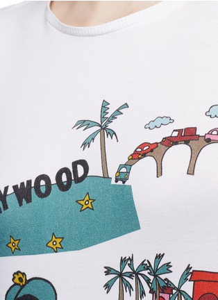 Detail View - Click To Enlarge - ALICE & OLIVIA - Stacey in Hollywood' illustration T-shirt