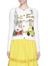 Main View - Click To Enlarge - ALICE & OLIVIA - 'Stacey in NYC' mix embroidery cardigan