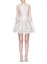 Main View - Click To Enlarge - ALICE & OLIVIA - 'Ladonna' floral embroidery racerback party dress