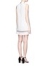 Back View - Click To Enlarge - ALICE & OLIVIA - 'Irena' organdy trim guipure lace shirt dress