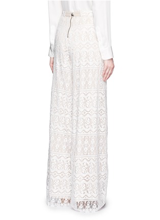 Back View - Click To Enlarge - ALICE & OLIVIA - 'Athena' lace wide leg flare pants