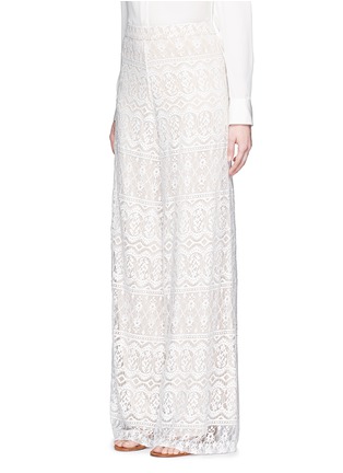 Front View - Click To Enlarge - ALICE & OLIVIA - 'Athena' lace wide leg flare pants