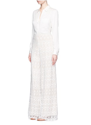 Figure View - Click To Enlarge - ALICE & OLIVIA - 'Athena' lace wide leg flare pants